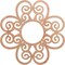 Ekena Millwork Cohen Wood Fretwork Pierced Ceiling Medallion, Cherry, 36"OD x 12 1/4"ID x 1/4"T CMWP36X36X0250COCH - alternate 1